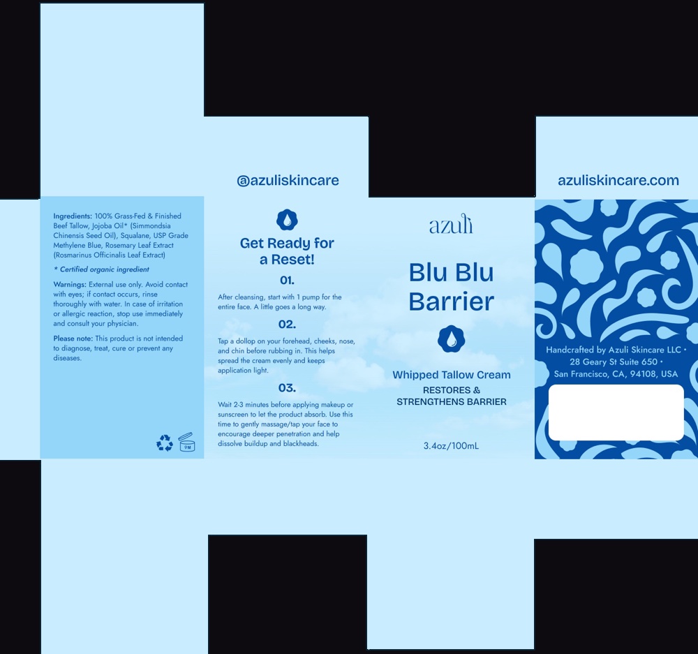 Blu Blu Barrier box dieline