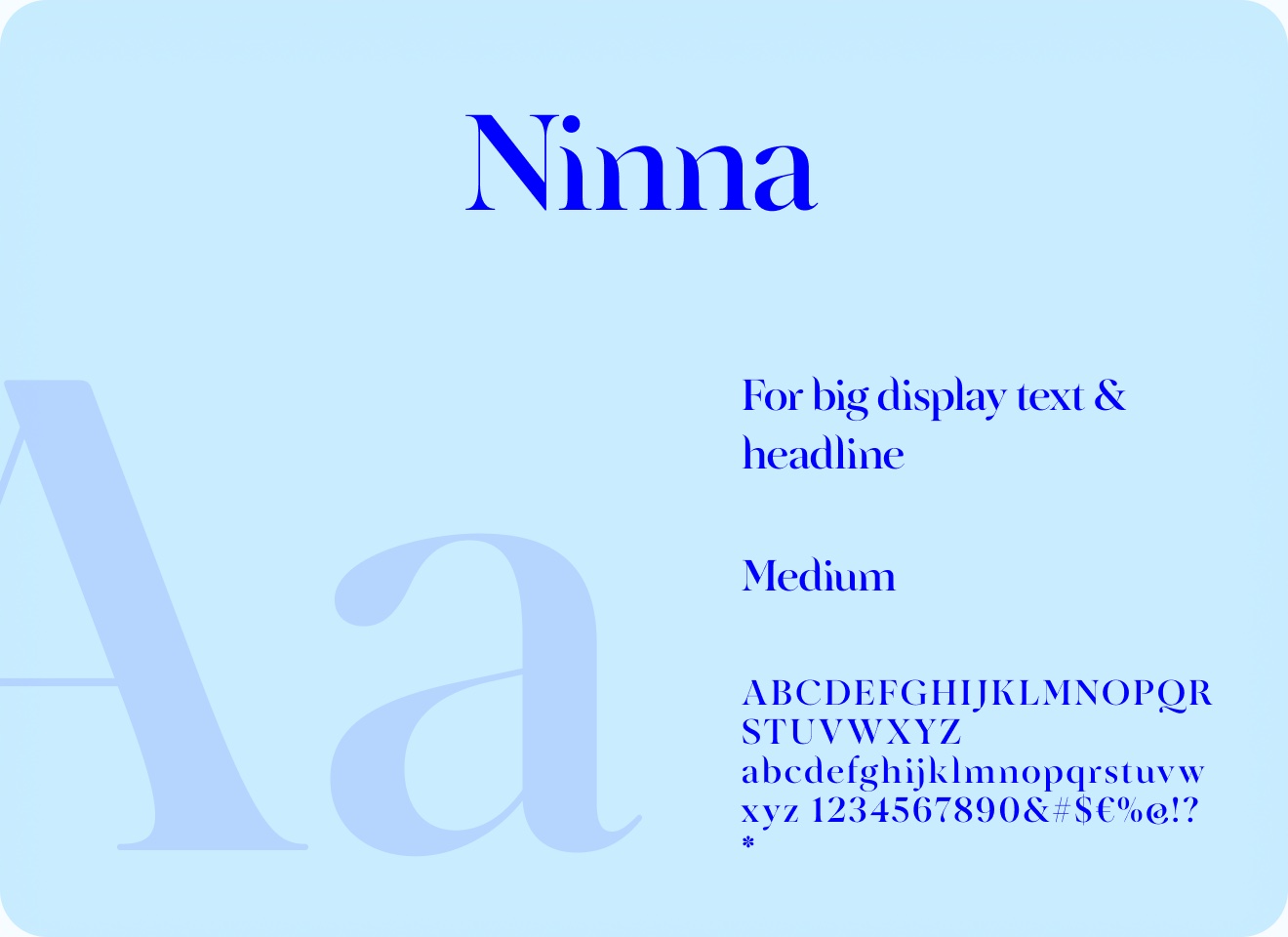Ninna specimen