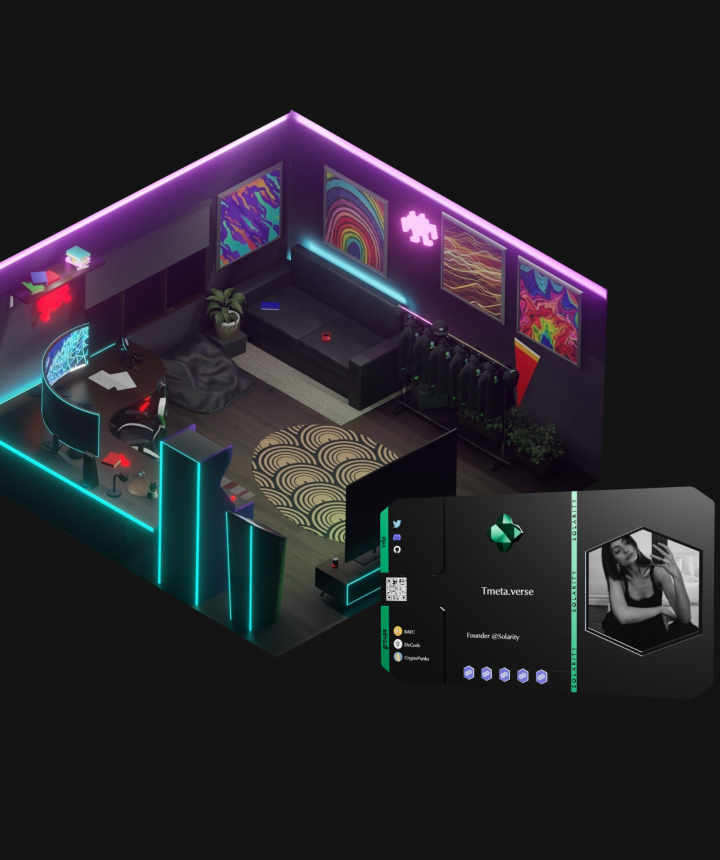 Isometric virtual room